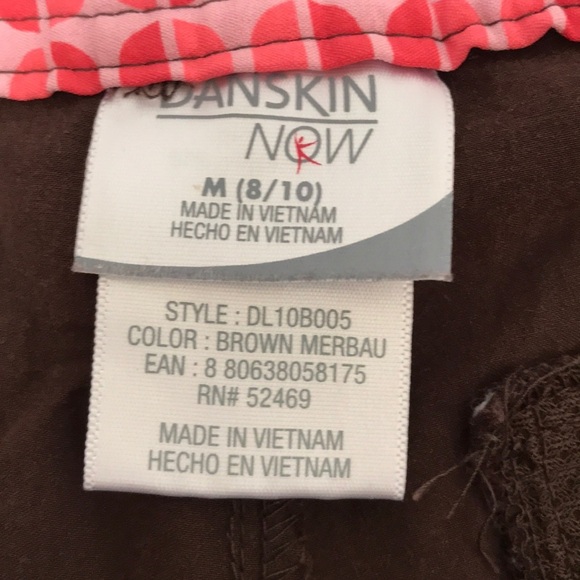 Danskin Now brown athletic / leisure crop pants - Picture 3 of 6